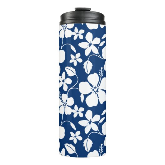 HAWAÏAN HULA (HIBISCUS) NAVY THERMOSBEKER (Voorkant)