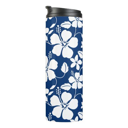 HAWAÏAN HULA (HIBISCUS) NAVY THERMOSBEKER (Geroteerd rechts)