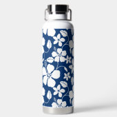 HAWAÏAN HULA (HIBISCUS) NAVY WATER FLES (Achterkant)