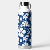 HAWAÏAN HULA (HIBISCUS) NAVY WATER FLES (Voorkant)