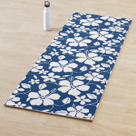 HAWAÏAN HULA (HIBISCUS) NAVY YOGAMAT