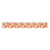 HAWAÏAN HULA (HIBISCUS) ORANJE SATIN RIBBON SATIJNEN LINT (Voorkant)