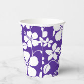 HAWAÏAN HULA (HIBISCUS) PAARS PAPIEREN BEKERS (Rechts)