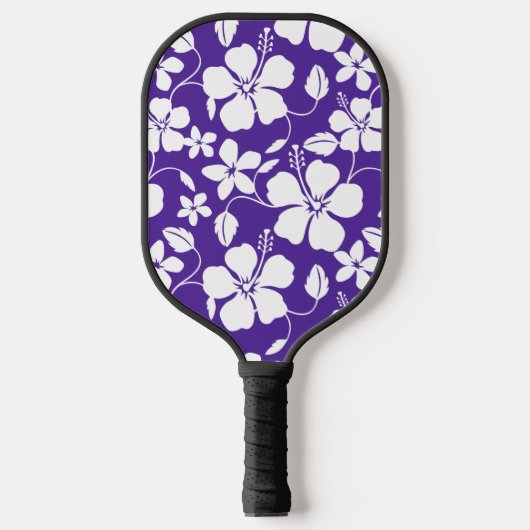 HAWAÏAN HULA (HIBISCUS) PAARS PICKLEBALL PADDLE (Voorkant)