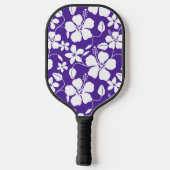 HAWAÏAN HULA (HIBISCUS) PAARS PICKLEBALL PADDLE (Achterkant)