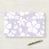 HAWAÏAN HULA (HIBISCUS) PAARS POST-IT® NOTES (Op bureau)