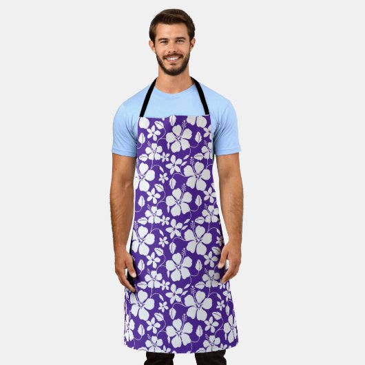 HAWAÏAN HULA (HIBISCUS) PAARS SCHORT (Gedragen)