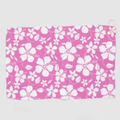 HAWAÏAN HULA (HIBISCUS) PINK GOLFHANDDOEK (Horizontaal)