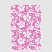 HAWAÏAN HULA (HIBISCUS) PINK GOLFHANDDOEK (Voorkant)
