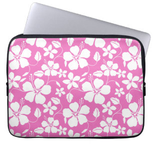 HAWAÏAN HULA (HIBISCUS) PINK LAPTOP SLEEVE