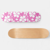 HAWAÏAN HULA (HIBISCUS) PINK PERSOONLIJK SKATEBOARD (Horizontaal)