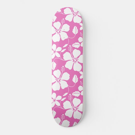 HAWAÏAN HULA (HIBISCUS) PINK PERSOONLIJK SKATEBOARD (Voorkant)
