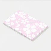 HAWAÏAN HULA (HIBISCUS) PINK POST-IT® NOTES (Schuin)