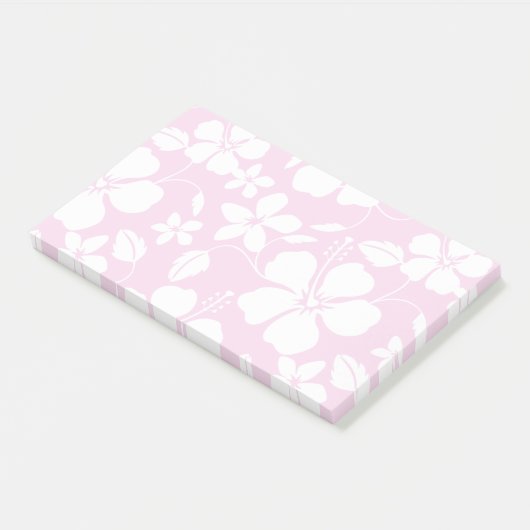HAWAÏAN HULA (HIBISCUS) PINK POST-IT® NOTES (Schuin)
