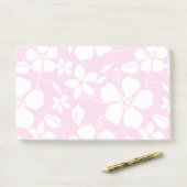 HAWAÏAN HULA (HIBISCUS) PINK POST-IT® NOTES (Op bureau)