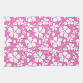 HAWAÏAN HULA (HIBISCUS) PINK THEEDOEK (Horizontaal)