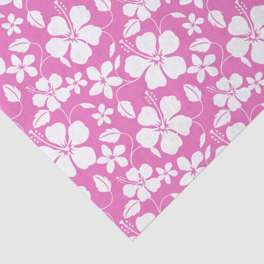 HAWAÏAN HULA (HIBISCUS) PINK TISSUEPAPIER (Detail)