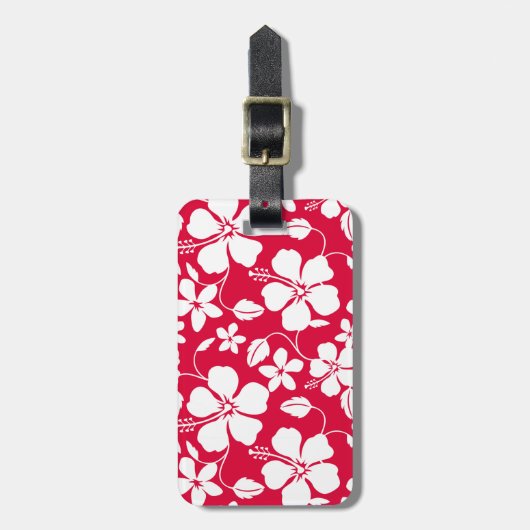 HAWAÏAN HULA (HIBISCUS) RED BAGAGELABEL (Voorkant verticaal)