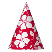 HAWAÏAN HULA (HIBISCUS) RED FEESTHOEDJES (Links)