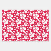 HAWAÏAN HULA (HIBISCUS) RED INPAKPAPIER VEL (Voorkant)