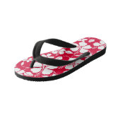 HAWAÏAN HULA (HIBISCUS) RED KINDER TEENSLIPPERS (Schuin)