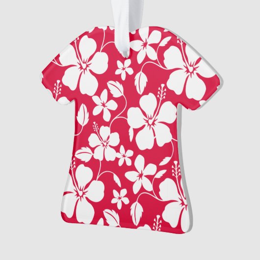 HAWAÏAN HULA (HIBISCUS) RED ORNAMENT (voorkant)