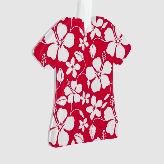 HAWAÏAN HULA (HIBISCUS) RED ORNAMENT (voorkant)