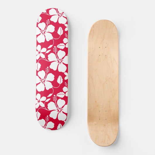 HAWAÏAN HULA (HIBISCUS) RED PERSOONLIJK SKATEBOARD (Voorkant)