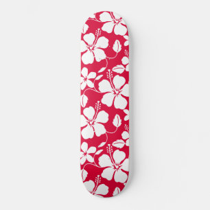 HAWAÏAN HULA (HIBISCUS) RED PERSOONLIJK SKATEBOARD