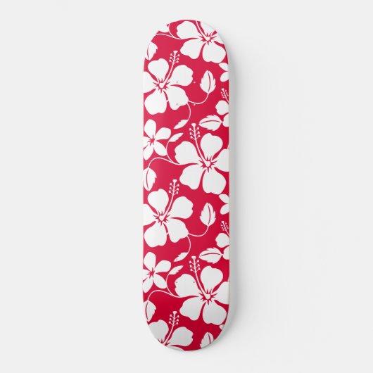 HAWAÏAN HULA (HIBISCUS) RED PERSOONLIJK SKATEBOARD (Voorkant)