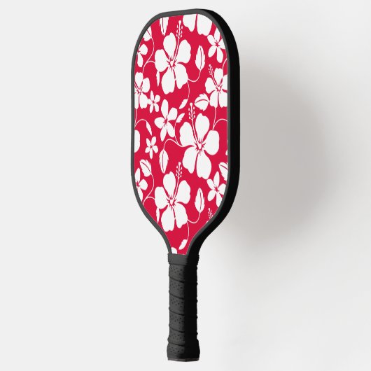 HAWAÏAN HULA (HIBISCUS) RED PICKLEBALL PADDLE (Links)