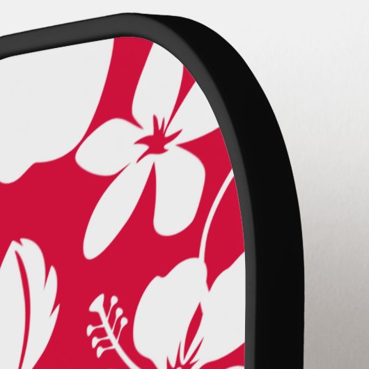 HAWAÏAN HULA (HIBISCUS) RED PICKLEBALL PADDLE (Links Detail)