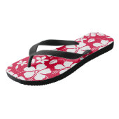 HAWAÏAN HULA (HIBISCUS) RED TEENSLIPPERS (Schuin)