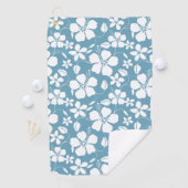 HAWAÏAN HULA (HIBISCUS) SLATE BLUE GOLFHANDDOEK (Insitu)