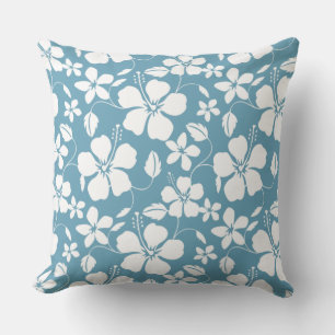 HAWAÏAN HULA (HIBISCUS) SLATE BLUE KUSSEN