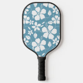 HAWAÏAN HULA (HIBISCUS) SLATE BLUE PICKLEBALL PADDLE (Voorkant)