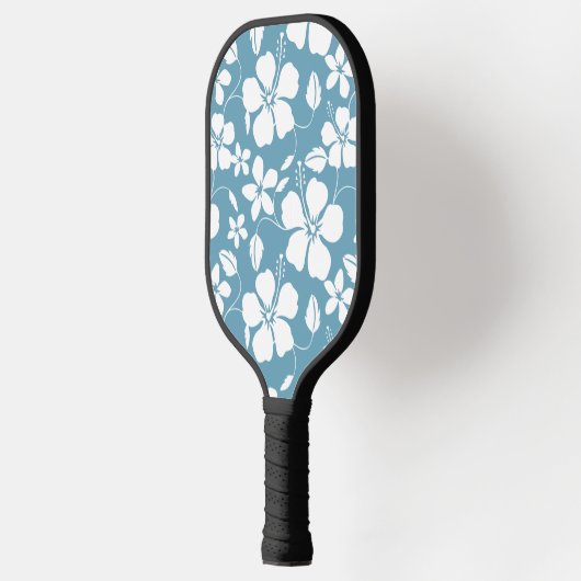 HAWAÏAN HULA (HIBISCUS) SLATE BLUE PICKLEBALL PADDLE (Links)