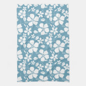 HAWAÏAN HULA (HIBISCUS) SLATE BLUE THEEDOEK (Verticaal)