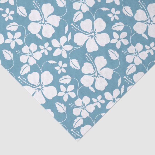 HAWAÏAN HULA (HIBISCUS) SLATE BLUE TISSUEPAPIER (Detail)