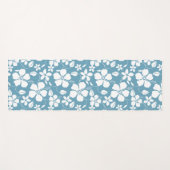 HAWAÏAN HULA (HIBISCUS) SLATE BLUE YOGAMAT (Voorkant (horizontaal))