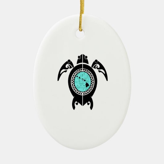 HAWAÏAN ISLAND FLOW KERAMISCH ORNAMENT (Voorkant)