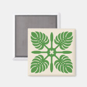 HAWAÏAN QUILT magnet- Monstera Magneet (Voorkant / Achterkant)