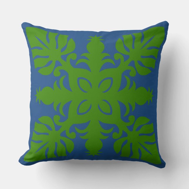 HAWAÏAN QUILT PILLOW- ananas Kussen (Voorkant)