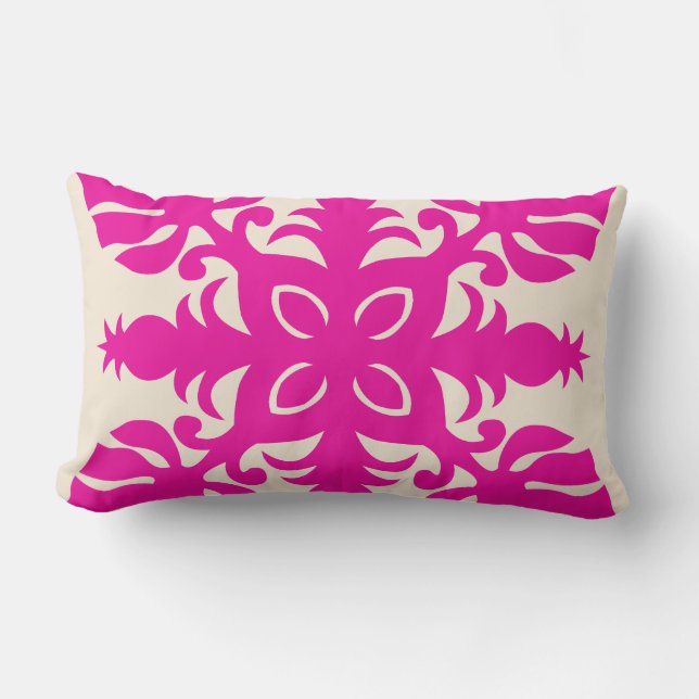 HAWAÏAN QUILT PILLOW- ananas Kussen (Voorkant)