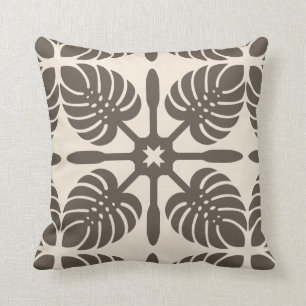 HAWAÏAN QUILT PILLOW- Monstera Kussen