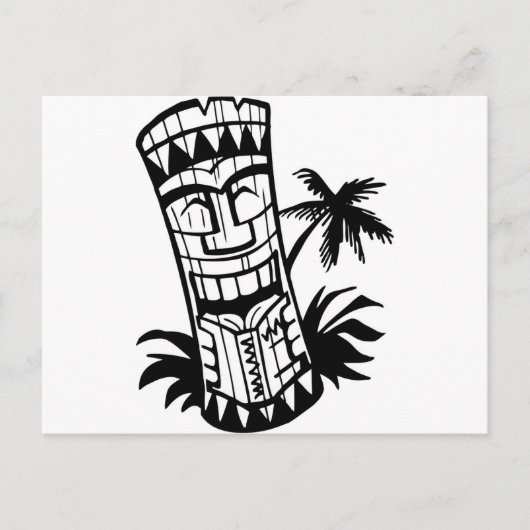HAWAÏAN TIKI BAR ART BRIEFKAART (Voorkant)