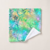 HAWAÏAN TROPICAL IRIDESCENT TOWEL SET BAD HANDDOEK (Wasdoekje)