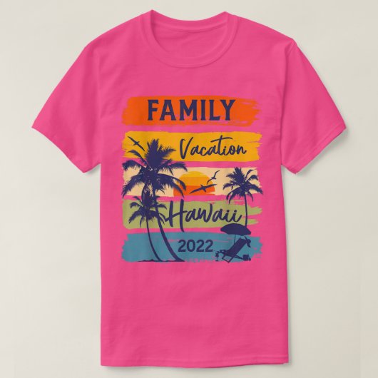 Hawaii 2022 HawaiianFamily Vacation Matching Group T-shirt (Design voorkant)