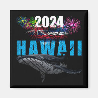 HAWAII 2024 POLYNESISCH TRIBAL BULTRUG VUURWERK MAGNEET