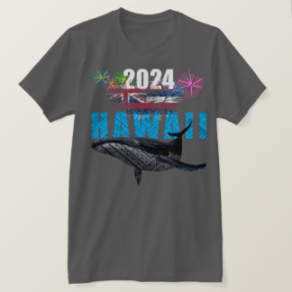 HAWAII 2024 POLYNESISCH TRIBAL BULTRUG VUURWERK T-SHIRT